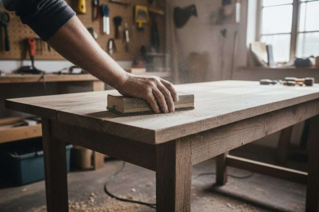 Sabler un meuble en bois : guide complet pour un résultat parfait