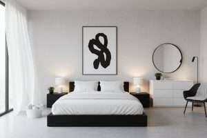 Chambre noir et blanc chic : un style intemporel
